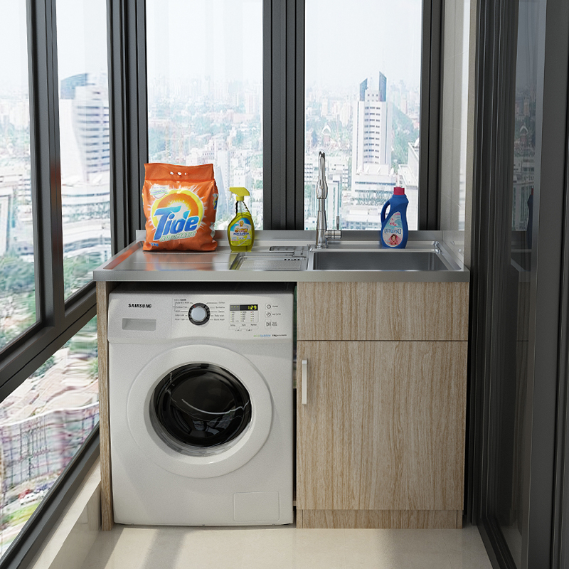 A3-單地柜不銹鋼陽(yáng)臺(tái)洗衣柜